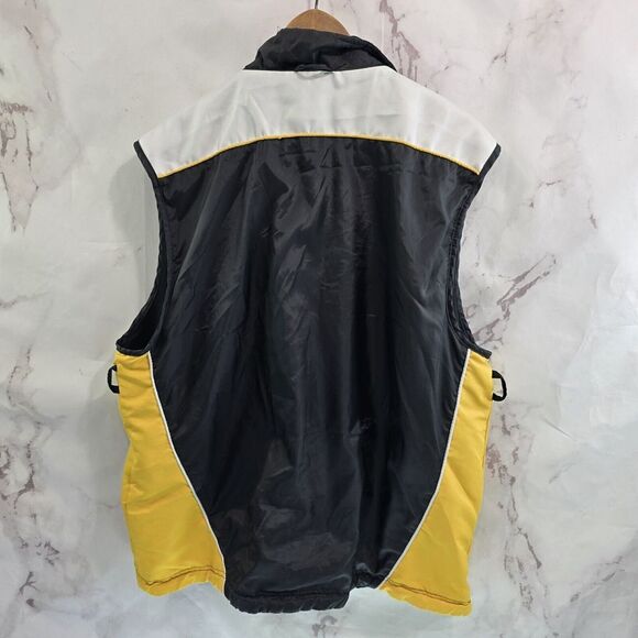 PITTSBURGH Steelers Vest Mens Medium NFL Reversible Jacket Fleece Windbreaker - Picture 5 of 10